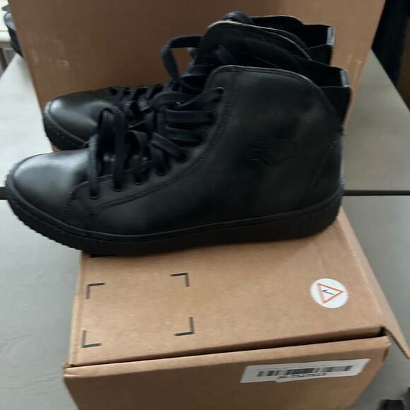 Harley Davidson leather hi tops M9 - Picture 6 of 11